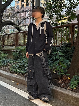 「アイテム（パーカー）」を使った、つぐ吉さん（メンズ・173cm・20代）の秋コーディネート