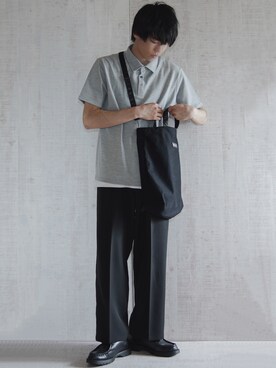 「URBAN RESEARCH ROSSO MEN（アーバンリサーチロッソメン）のアイテム（ポロシャツ）」を使った、つぐ吉さん（メンズ・172cm）の春コーディネート