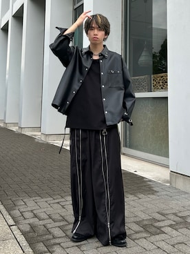 「アイテム（タンクトップ）」を使った、つぐ吉さん（メンズ・173cm）の秋コーディネート