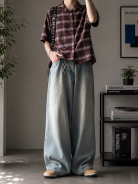 「SBG（エスビー）のアイテム」を使った、つぐ吉さん（メンズ・173cm）の夏コーディネート