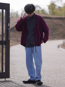 「JULLIN（ユリン）のアイテム」を使った、つぐ吉さん（メンズ・172cm）の冬コーディネート