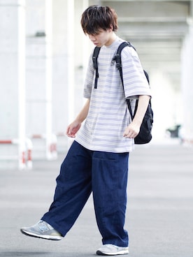 つぐ吉さん（メンズ・172cm）の夏コーディネート