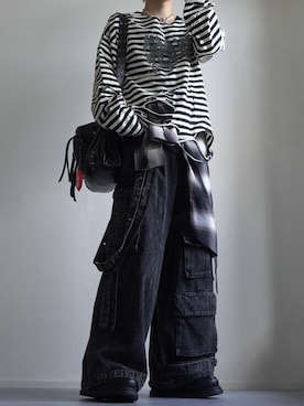 「アイテム（バッグ）」を使った、つぐ吉さん（メンズ・173cm）の秋コーディネート
