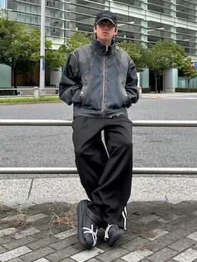 「アイテム（ブルゾン）」を使った、つぐ吉さん（メンズ・173cm）の秋コーディネート