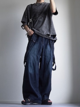 「アイテム（サンダル）」を使った、つぐ吉さん（メンズ・173cm・20代）の夏コーディネート