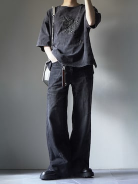「GRANCY（グランシー）のアイテム」を使った、つぐ吉さん（メンズ・173cm）の春コーディネート