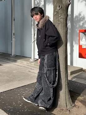 「ADRER（アドラー）のアイテム」を使った、つぐ吉さん（メンズ・173cm）の冬コーディネート