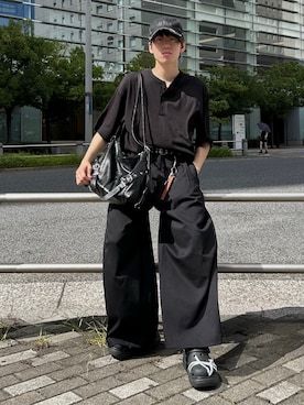「アイテム（ピアス（両耳用）、シルバー系）」を使った、つぐ吉さん（メンズ・173cm）の夏コーディネート
