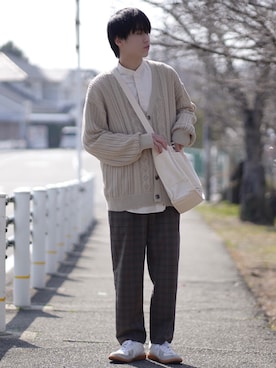 「茶系」｜つぐ吉さん（メンズ・172cm）の冬コーディネート