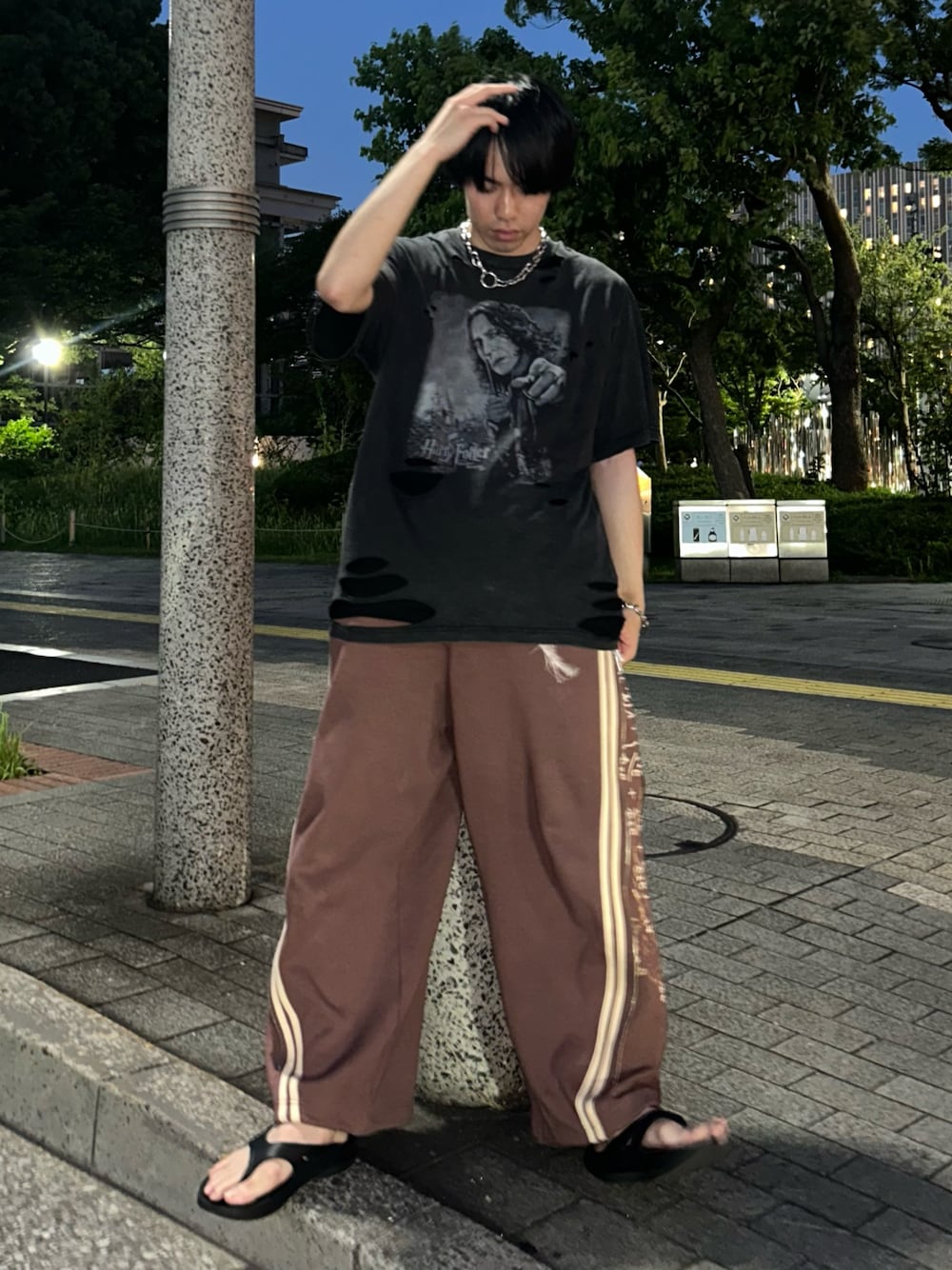 GRANCY】Zipdesign Schroedinger Track Pants / ジップデザイン