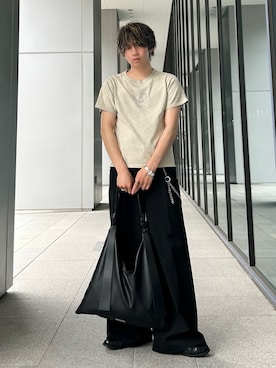 「アイテム（トートバッグ）」を使った、つぐ吉さん（メンズ・173cm）の夏コーディネート