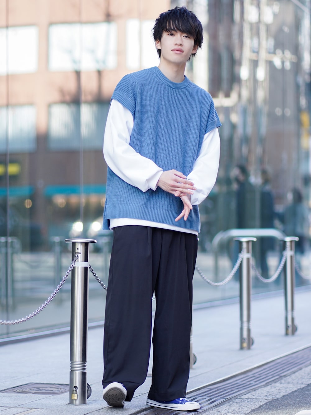 つぐ吉｜MONO-MARTのベストを使ったコーディネート - WEAR