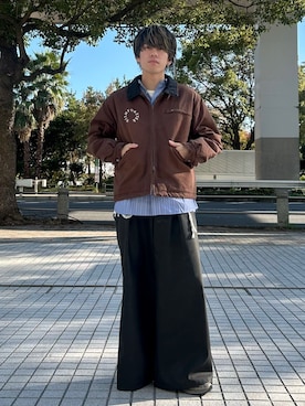 「アイテム（ブルゾン）」を使った、つぐ吉さん（メンズ・173cm）の秋コーディネート