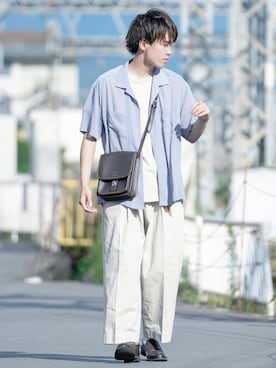 「ミニワンピ」｜つぐ吉さん（メンズ・172cm）の夏コーディネート