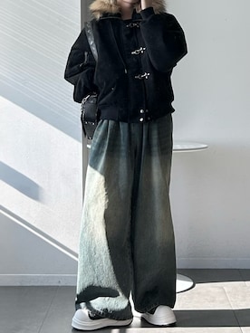 「アイテム（その他アウター）」を使った、つぐ吉さん（メンズ・173cm）の冬コーディネート