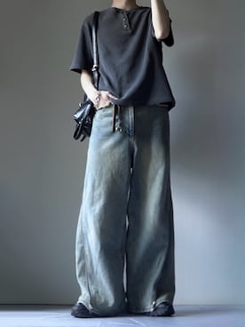 「GRANCY（グランシー）のアイテム」を使った、つぐ吉さん（メンズ・173cm）の春コーディネート