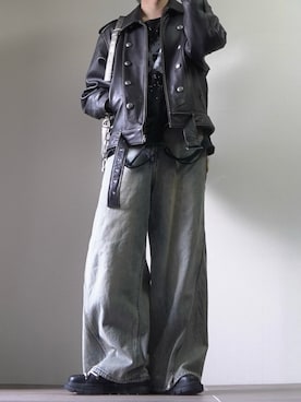 「アイテム（ブルゾン）」を使った、つぐ吉さん（メンズ・173cm）の秋コーディネート