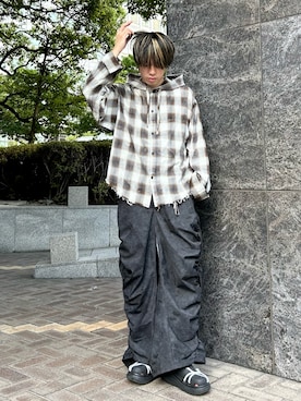 「シャーリング」｜つぐ吉さん（メンズ・173cm）の秋コーディネート