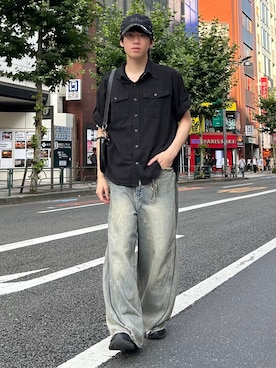 GRANCY】ZipDesign Buggy DenimPants / ジップデザイン バギーデニム