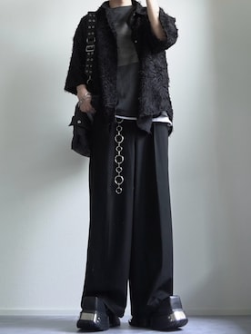 「アイテム（スラックス）」を使った、つぐ吉さん（メンズ・173cm・20代）の夏コーディネート