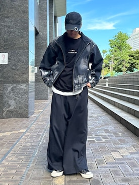 「アイテム（ブルゾン）」を使った、つぐ吉さん（メンズ・173cm）の秋コーディネート