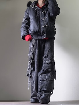 「アイテム（ブルゾン）」を使った、つぐ吉さん（メンズ・173cm）の秋コーディネート