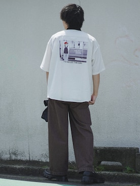 「fuv.（ファブ）のアイテム」を使った、つぐ吉さん（メンズ・172cm）の春コーディネート