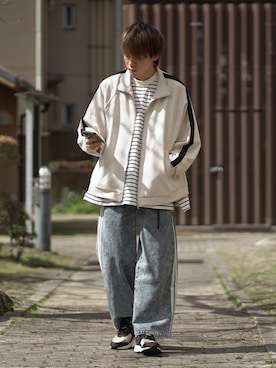 「アイテム（ブルゾン）」を使った、つぐ吉さん（メンズ・173cm・20代）の春コーディネート