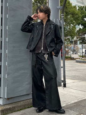 「アイテム（キーケース/キーアクセサリー）」を使った、つぐ吉さん（メンズ・173cm）の冬コーディネート