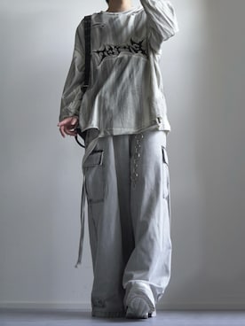 「アイテム（カーゴパンツ）」を使った、つぐ吉さん（メンズ・173cm・20代）の秋コーディネート