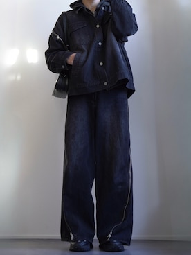「マイベストコーデ2024」｜「アイテム（デニムジャケット）」を使った、つぐ吉さん（メンズ・173cm）の冬コーディネート
