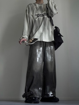 「アイテム（デニムパンツ）」を使った、つぐ吉さん（メンズ・173cm）の秋コーディネート