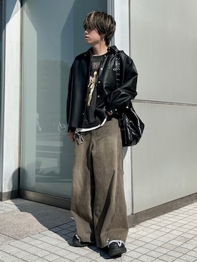 「デニムパンツ」｜つぐ吉さん（メンズ・173cm・20代）の秋コーディネート