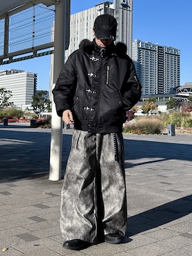 「アイテム（ブルゾン）」を使った、つぐ吉さん（メンズ・173cm）の秋コーディネート