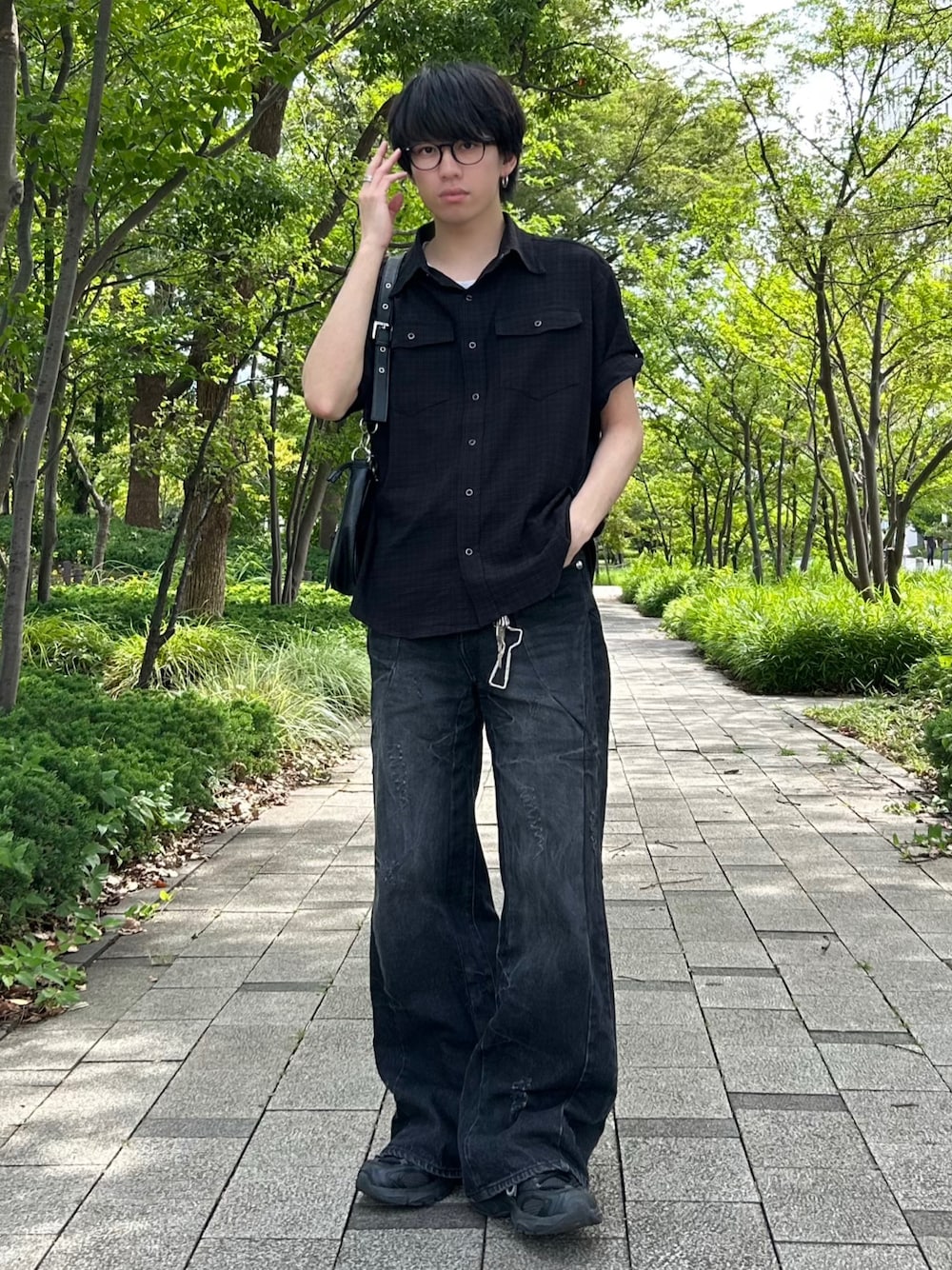 GRANCY】Seam Design Wide Straight Denim Pants / シームデザイン