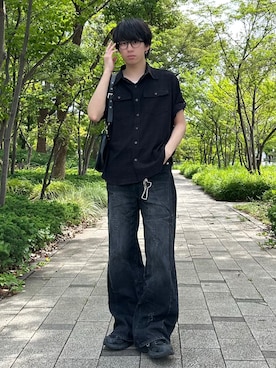 GRANCY】Seam Design Wide Straight Denim Pants / シームデザイン