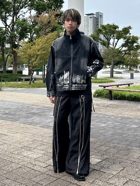 「アイテム（ブルゾン）」を使った、つぐ吉さん（メンズ・173cm）の秋コーディネート