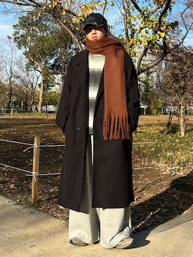 「アイテム（チェスターコート）」を使った、つぐ吉さん（メンズ・173cm・20代）の冬コーディネート