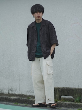「アイテム（シューズ）」を使った、つぐ吉さん（メンズ・172cm・20代）の春コーディネート