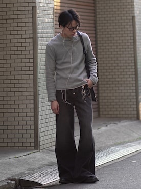 「CLEL（クレイル）のアイテム」を使った、つぐ吉さん（メンズ・173cm）の春コーディネート