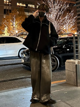 「アイテム（ショルダーバッグ）」を使った、つぐ吉さん（メンズ・173cm）の冬コーディネート