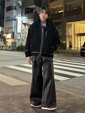 「アイテム（Tシャツ/カットソー）」を使った、つぐ吉さん（メンズ・173cm・20代）の秋コーディネート