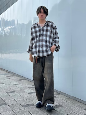 「アイテム（サンダル）」を使った、つぐ吉さん（メンズ・173cm・20代）の夏コーディネート