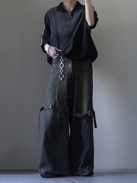 「Spielio（シュピーリオ）のアイテム」を使った、つぐ吉さん（メンズ・173cm）の春コーディネート