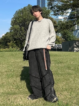 「アイテム（ベルト）」を使った、つぐ吉さん（メンズ・173cm）の秋コーディネート
