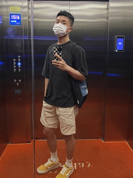 「VANS（バンズ）のアイテム（その他シューズ）」を使った、eamonさん（メンズ・174cm）の夏コーディネート