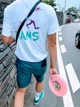 「VANS（バンズ）のアイテム（レッグウェア）」を使った、Ruolinさん（メンズ・180cm）の夏コーディネート