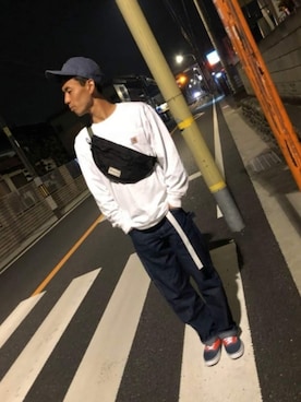 「POINTER（ポインター ）のアイテム」を使った、Ruolinさん（メンズ・181cm）の春コーディネート