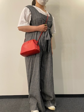 「kastane_ootd」｜「アイテム（サロペット/オーバーオール）」を使った、もえかさん（レディース・150cm）の秋コーディネート