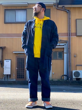 「コッキーと繋がりたい」｜「アイテム（ジャケット/アウター）」を使った、Cokky さん（メンズ・178cm）の冬コーディネート
